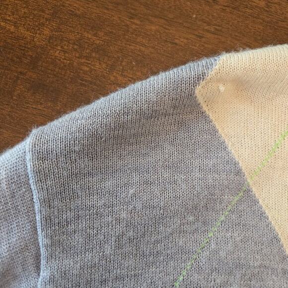 FootJoy Men's Lined Wool Half Zip Sweater Light Gray Size L - Picture 14 of 14